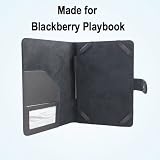 BlackBerry Playbook Leather Case - Black - SRX Executive by Kiwi Cases
