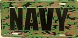 US Navy Camoflage License Plate