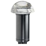 Intermatic CL711 Malibu Low Voltage Metal Clear Glass Top Mushroom 10-Watt Halogen Landscape Light, Black