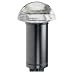 Intermatic Malibu CL711 10-Watt Low Voltage Metal Clear Glass Top Mushroom Halogen Landscape Light, Black