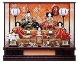 ひな人形 五人飾り ケース入 3s63520 ケース飾り 雛人形