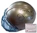 Joe Montana Notre Dame Fighting Irish NCAA Hand Signed Mini Replica Football Helmet with Go Irish In