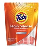 Tide Stain Release Duo Pac In-Wash Booster, 34-Count Pouches (Pack of 4)