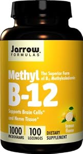 Jarrow Formulas Methyl-B12, 1000mcg, 100 Lozenges