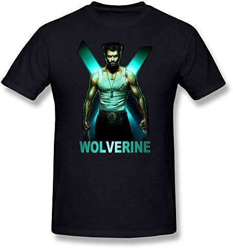 BOAO Men's X-Men Origins Wolverine T-shirt Black M