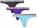 Calvin Klein Women's 3 Pack Logo Cotton Thong Panty