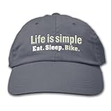 Life is Simple - Bike ~ Colonial Blue Hat