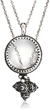 Lucky Brand Double Silver-Tone Pendant, 16 with 2 Extender