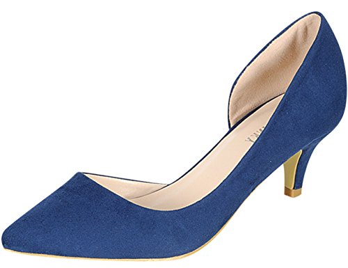Annie Pinky Kara-03 Women's Chic Basic D'orsay Dress Pumps