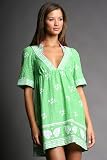 Green and White Coverups by Shoshanna