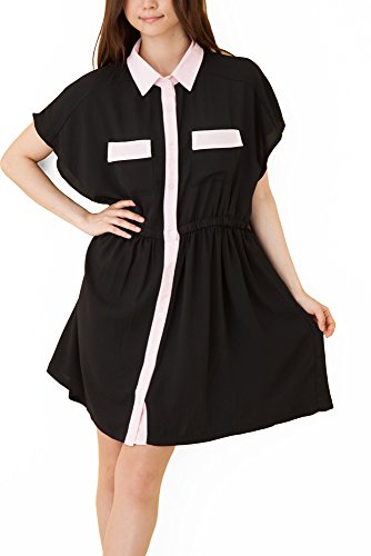 (Goldjapan)ゴールドジャパン 大きいサイズ レディース シャツ シャツワンピ ワンピース 半袖 半そで 七分袖 7分袖 チュニック Aライン フォーマル パーティー ドレス 結婚式 二次会 入学式 入園式 カジュアル エレガント きれいめ ワンピ gold030