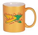Bring On The Naked Team Roping Coffee Mug in Metallic Colors