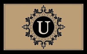 Imperial Monogram Coir Mat - U