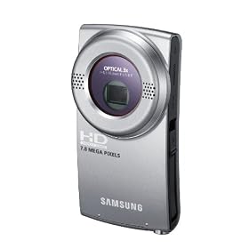 Samsung U20 Full HD Compact Camcorder - Silver (2.0 LCD, HDMI Output, 8MP Photo)