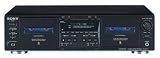 Sony MHCEC79i 380 Watts Mini Hi-Fi Shelf Audio System with Sony TCWE475B Dual Cassette Player / Recorder , Integrated iPod Dock , CD Player , AM/FM Tuner  3-way 3-driver Bass Reflex Speakers - Black