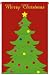 Garden Sized Fiber Optic Flag: Christmas Tree