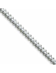 3.5 Carat 14K White Gold Diamond tennis bracelet