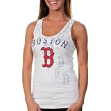 Boston Red Sox Womens Majestic "Defining Tank" White Tank Top Shirt