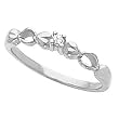 14K White Gold Diamond Heart Promise Ring - 0.03 Ct.