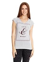 Broadway NYC Camiseta Manga Corta Betty (Gris Claro)
