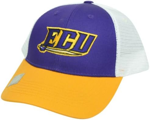 NCAA Mesh Twill Snapback Two Tone Adjustable Hat Cap ECU East Carolina Pirates