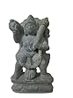 Lord Hanuman Statue Carrying Mountain of Herbs Stone Sculpture 3 Inch