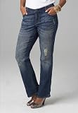 Avenue Plus Size Distressed Sparkle Boyfriend Jeans (MED GREY,16)