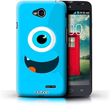 KOBALT® Protective Hard Back Phone Case / Cover for LG L70/D320 | Blue Design | Monsters Collection