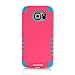 S6 case, Pasonomi® 3-piece 3 in 1 Combo Hybrid Defender High Impact Body Armor Hard Pc & Silicone Case Protective Cover for Samsung Galaxy S6 (Hot Pink)