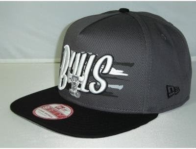 NewEra Chicago Bulls Gray Black 2 Tone Snapback Cap 9fifty New Era