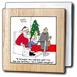 Dale Hunt - Santa and the Useless Gift List - 6 Inch Tile Napkin Holder