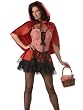 Red Sexy Riding Hood Corset Top Theatre Costumes Fairytale 3 Piece Set