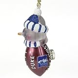 Duke Blue Devils NCAA All-Star Light-Up Acrylic Snowman Ornament (3)