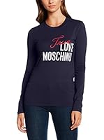 Love Moschino Camiseta Manga Larga (Azul Marino)