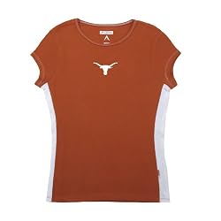 Antigua University of Texas Women's Flash Baby Rib Short Sleeve Tee
