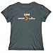 T-Shirt Womens Dark Silver " Love Tibetan Spaniel > My Girlfriend " Dogs