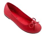 Kids Ballerina Flats Girl's Shoes - Red
