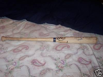 David Wright Signed Game Used Rookie Bat New York Mets - Autographed MLB Bats