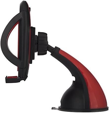 Mobile Holder for Car, Car Mobile Phone Holder Apple Iphone6s,iphone6s Plus,iphone 6, 6+, 5, 5s, 4, 4s, Android Samsung Galaxy S5, S4, -Morzenblack (Black) (Red)