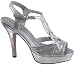 Madden Girl Women's Loopyy T-Strap Pump,Silver,8.5 M US