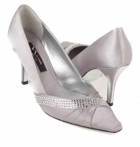 nina herma gray high heels
