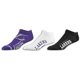 Sporting Goods : Lakers For Bare Feet NBA 3pk Distressed Socks