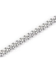 14kt Yellow Gold Diamond "S" Tennis Bracelet 1 ct TW