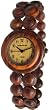 Tense Ladies All Natural Sandalwood Bead Stretch Wood Watch L8007S