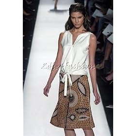 Click here to buy $4990 New CAROLINA HERRERA Suede Leather Mosaic Skirt 8 by Carolina Herrera.