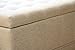 Home Life Lift Top Storage Bench with Tufted Accents Beige Fabric