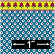 1:24 Dollhouse Wallpaper Provence Blue