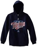 MLB Boys' Minnesota Twins Game Day Intensity Hooded Fleece Pullover (Athletic Navy, Small)