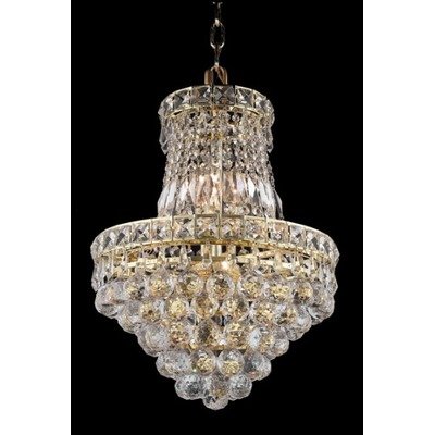 Tranquil 6 Light Chandelier with Crystal Finish: Gold, Crystal Trim: Chrome / Strass Swarovski On Sale