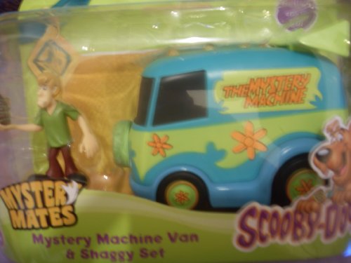 scooby doo mystery mates, mystery machine van and shaggy set